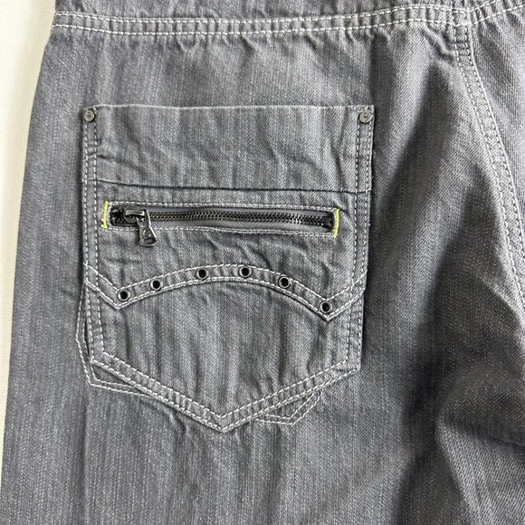 Vintage Mens COOGI Australia Straight Leg Jean Retro Y2K W36 L34 Gray Zip Pocket - Picture 7 of 10